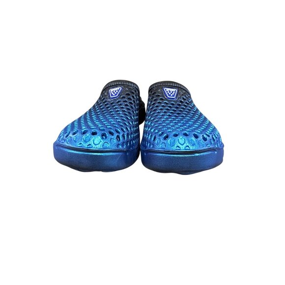 Mens Sport Mesh Slip-On Clogs Size 41 Blue & Black - Picture 2 of 6